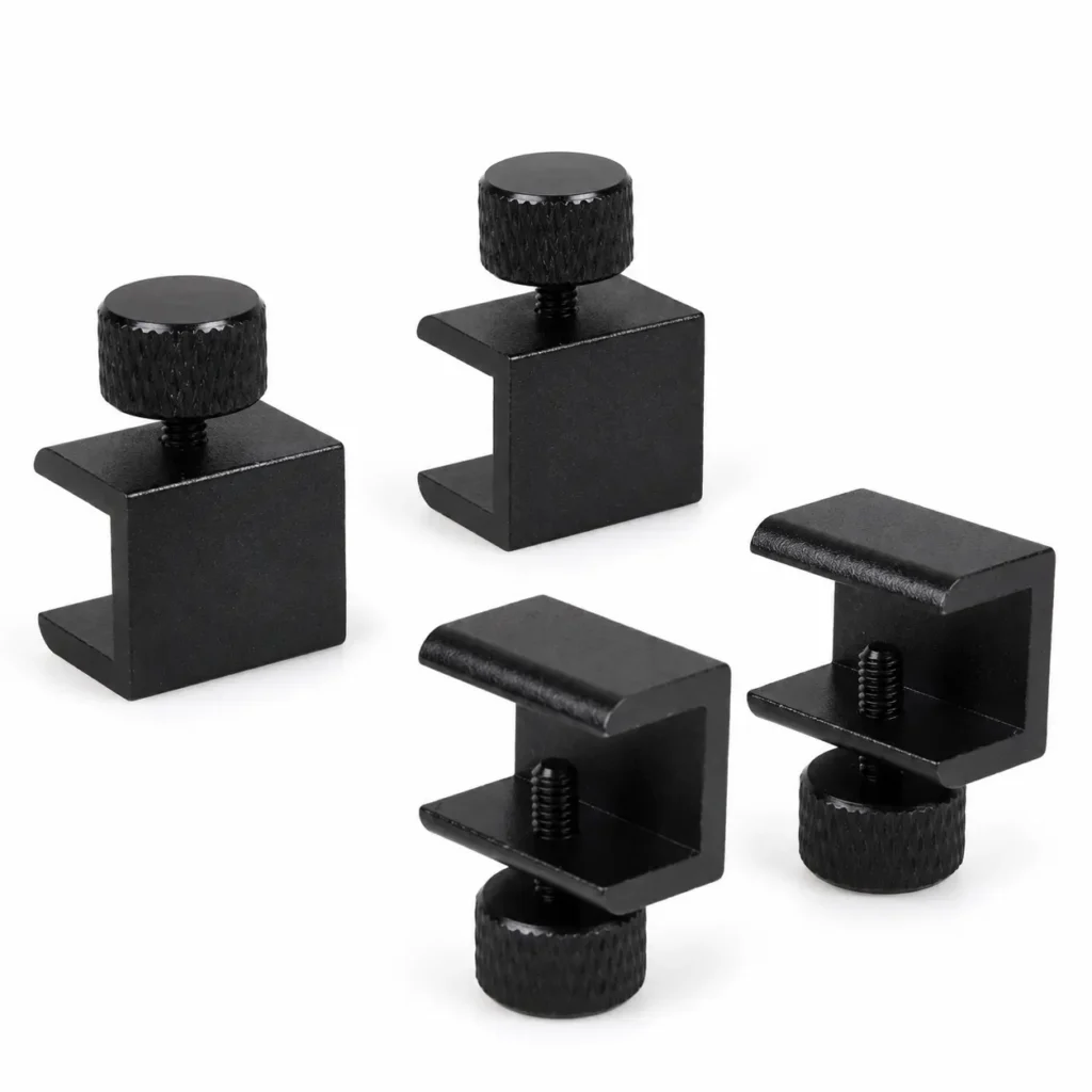 3D printer aluminum alloy heated bed clamps for glass build plate mounting