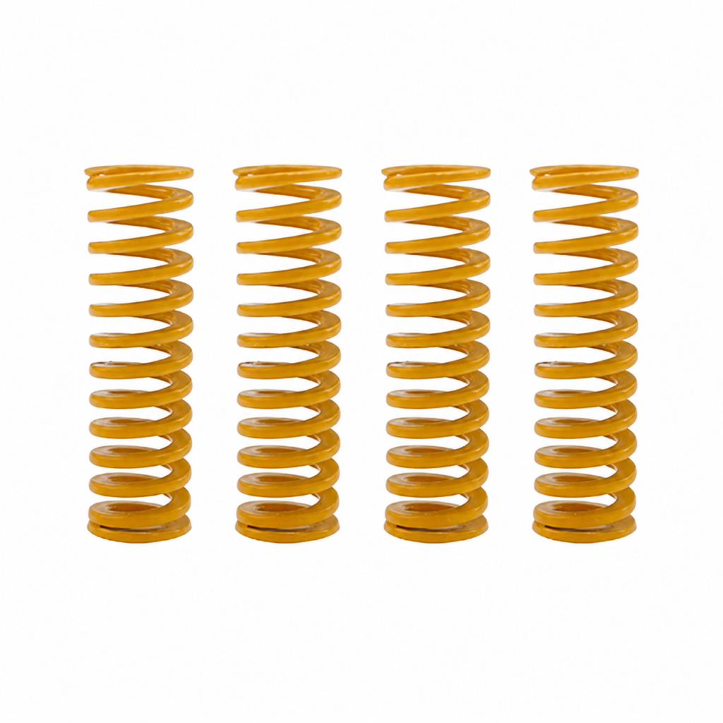 3D printer bed leveling spring kit with yellow heated bed springs for platform adjustment