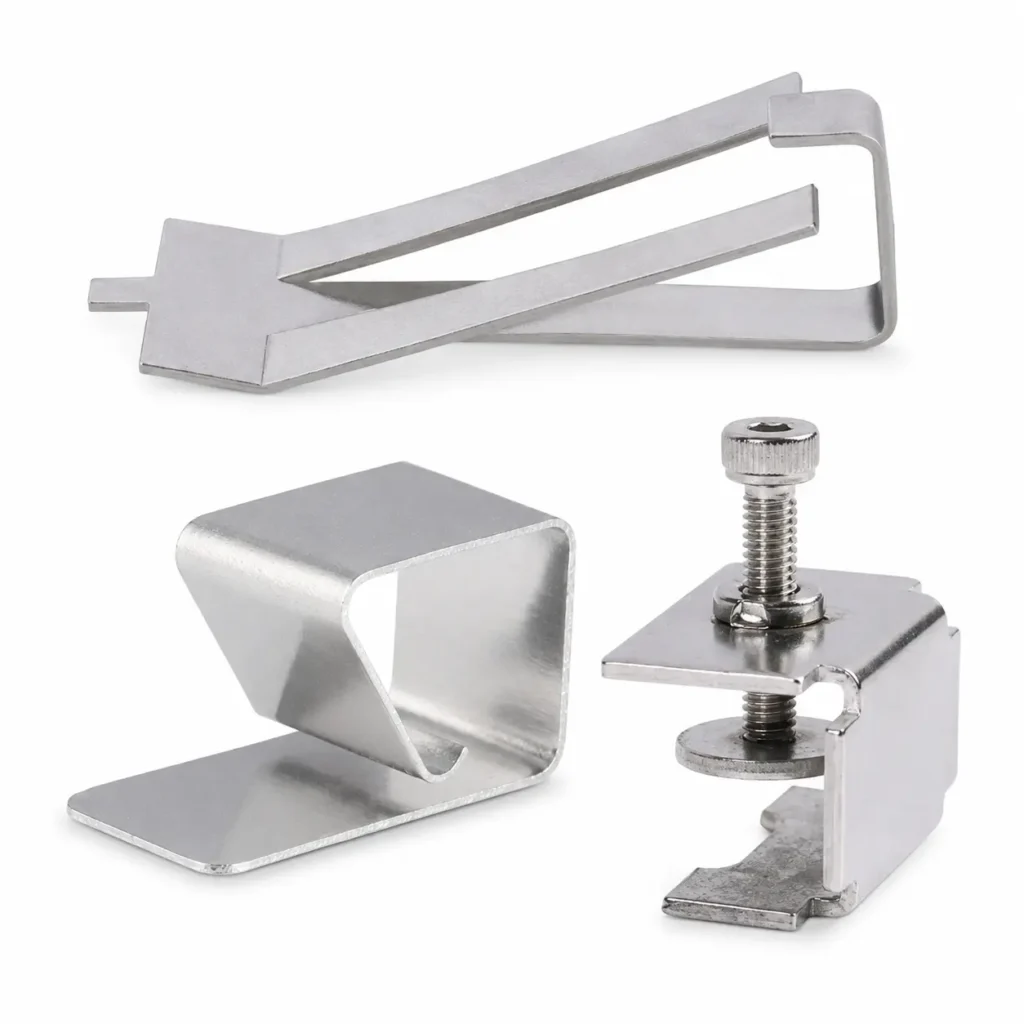3D printer stainless steel glass bed clips for heated bed and build plate fixing