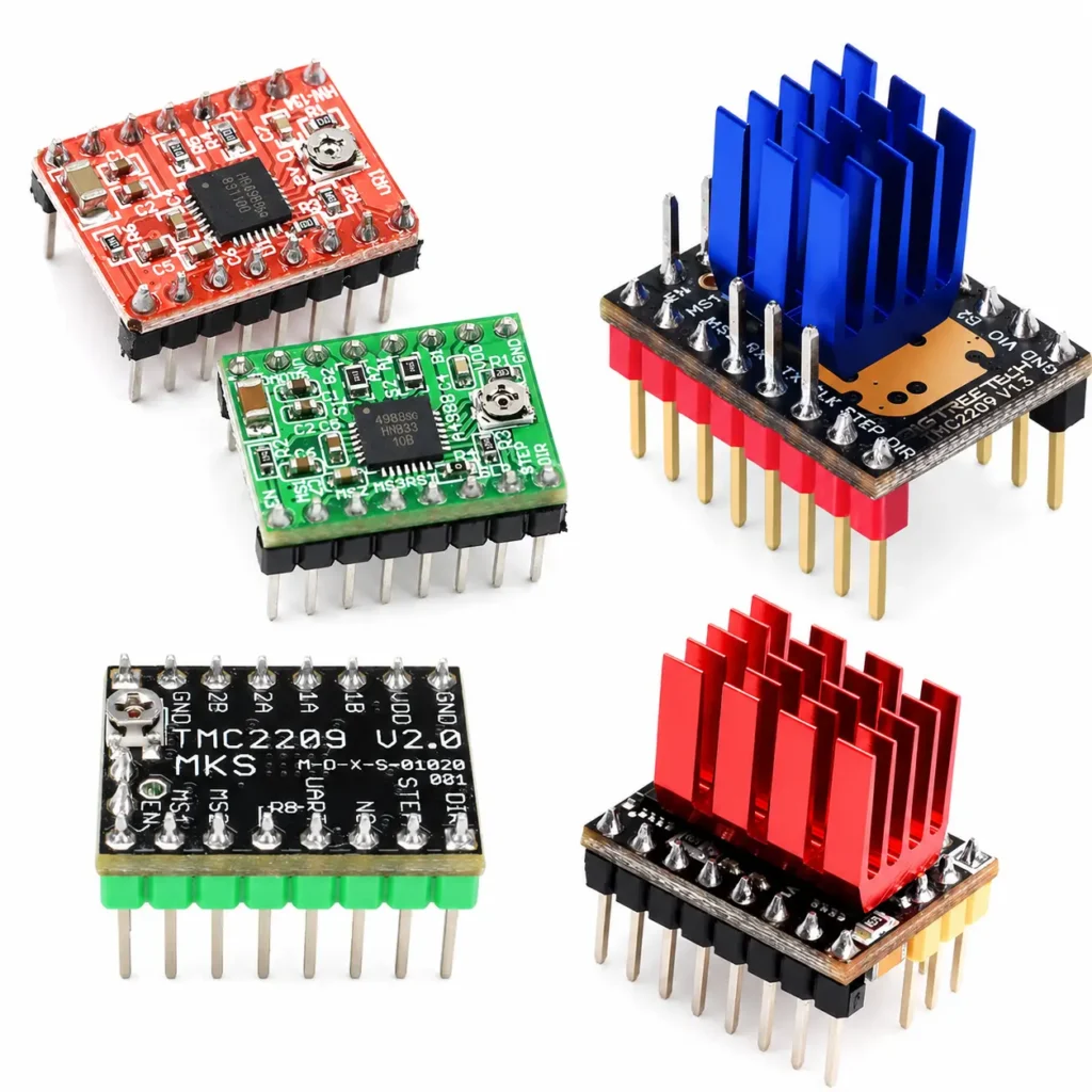 3D printer electronics control boards for motherboard and motion control replacement