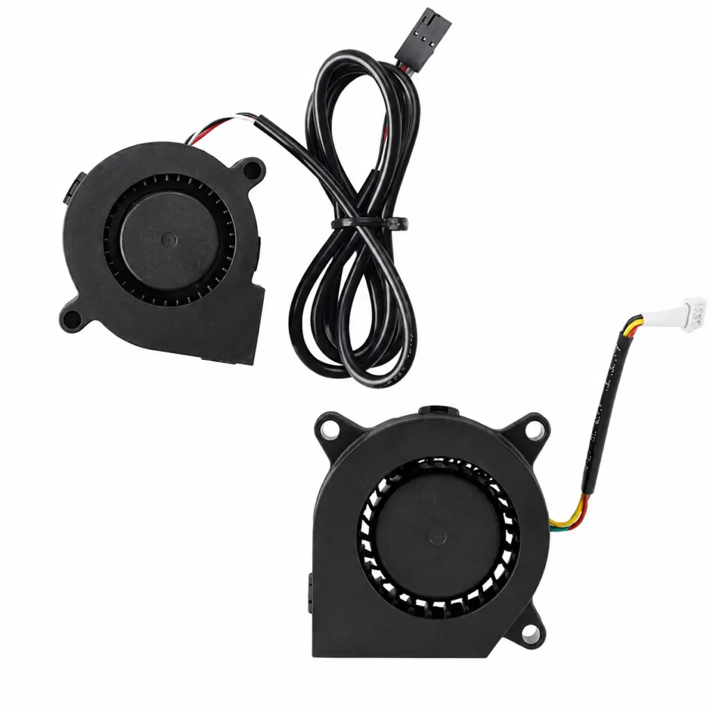 5015 and 4020 blower fans for 3D printer cooling, compatible with Prusa MK3S and Creality K1 K1 Max