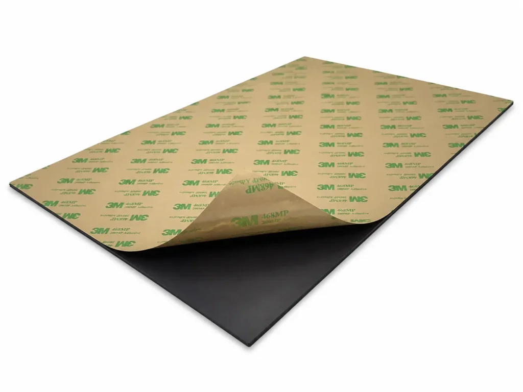 adhesive-backed magnetic sheet for 3d printer build plate