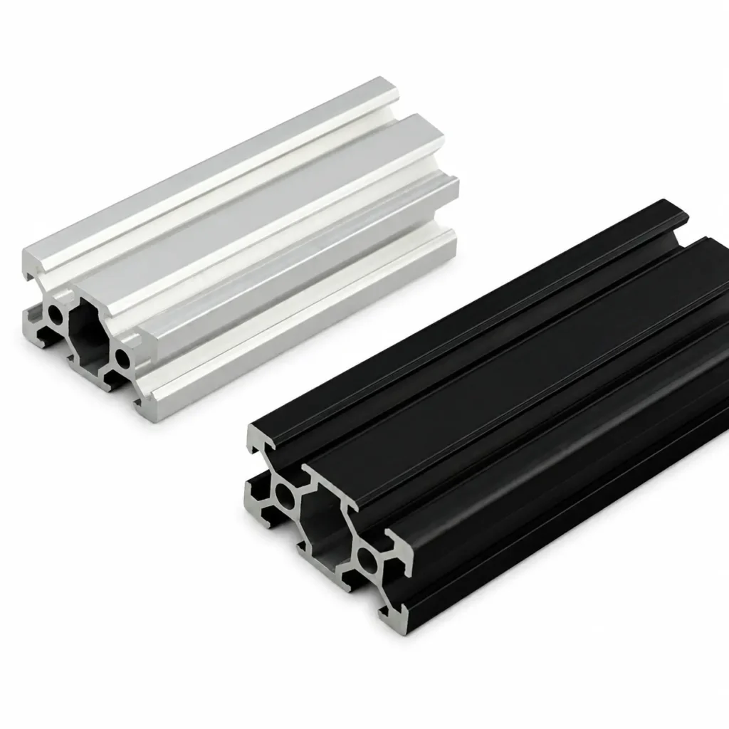 Aluminum extrusion motion parts for 3D printer frame, gantry and carriage assembly