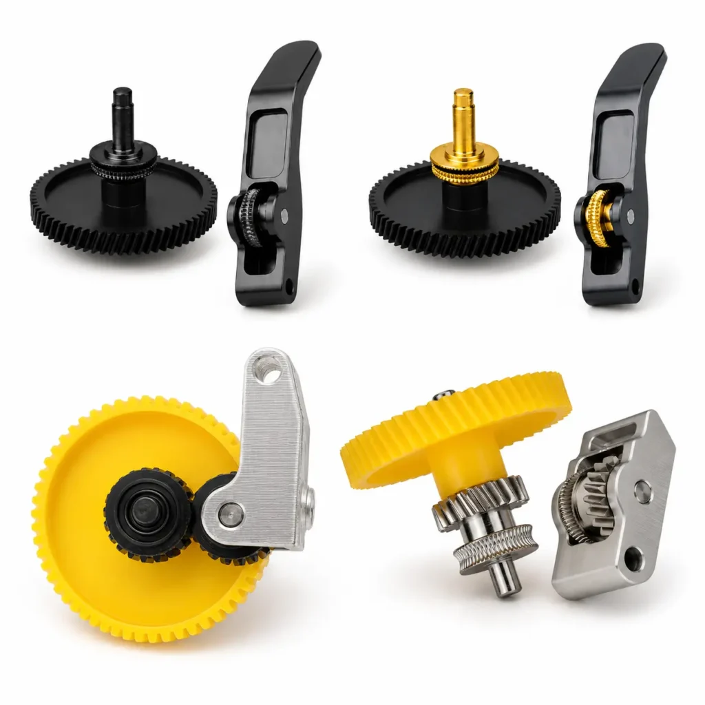 Extruder gear assemblies for Bambu Lab A1 A1 Mini X1 P1 series and P2S