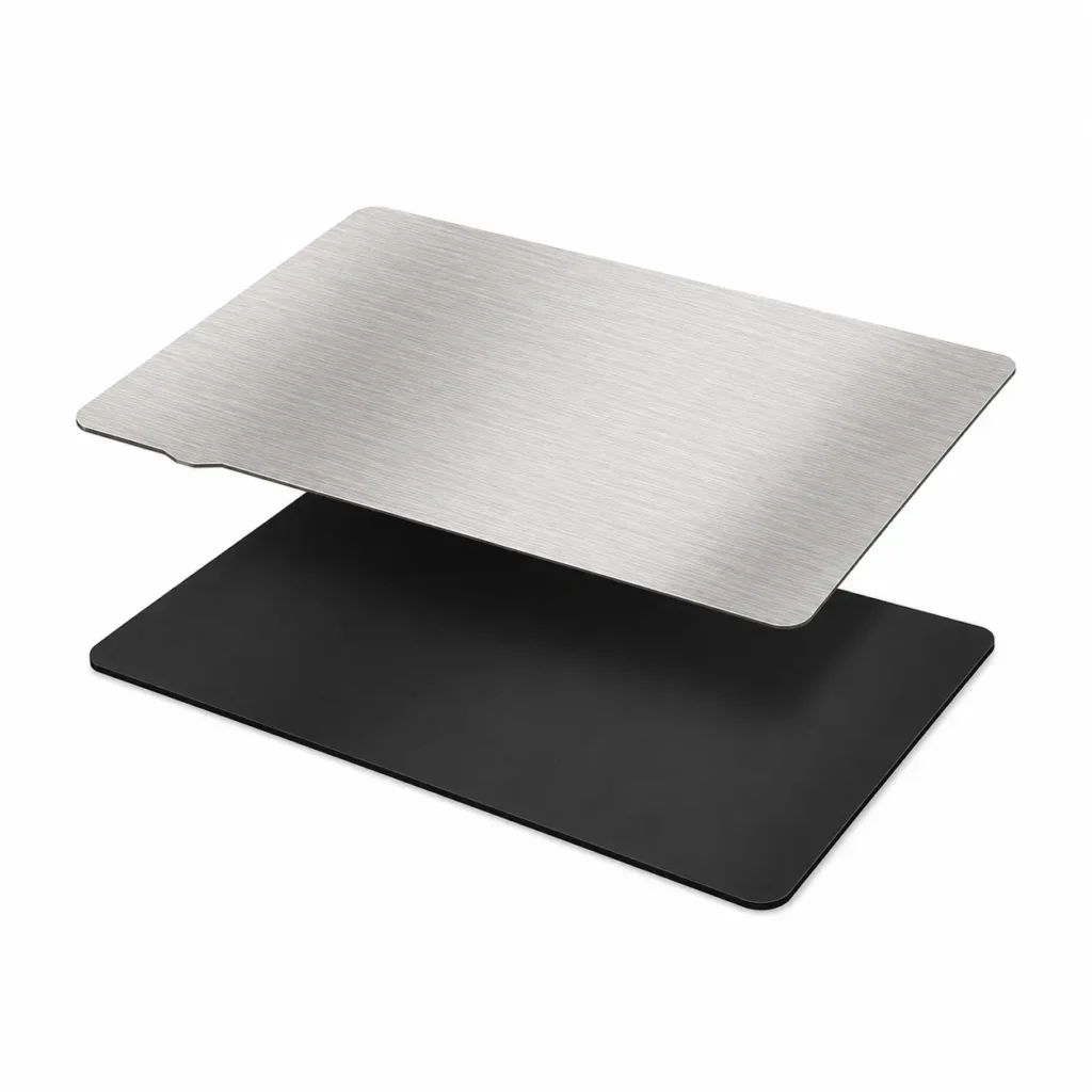 Resin printer flexible build plate with magnetic sheet for resin model removal